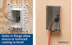 how to fasten an electrical box to eifs stucco|electrical boxes for stucco walls.